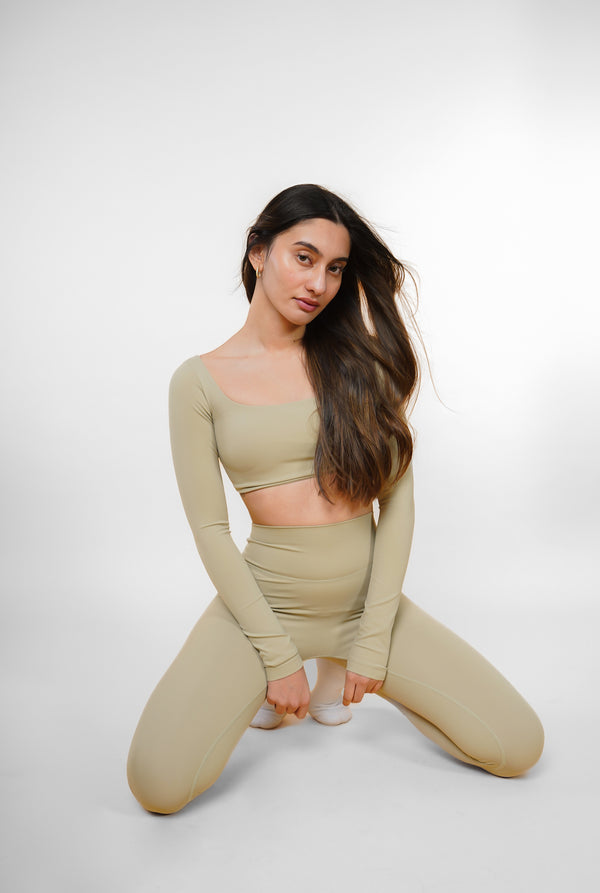Go To Leggings — Matcha Cream
