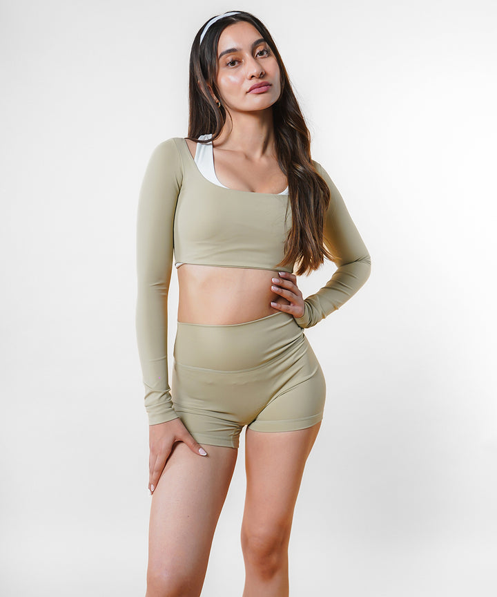 Shorts - Matcha Cream