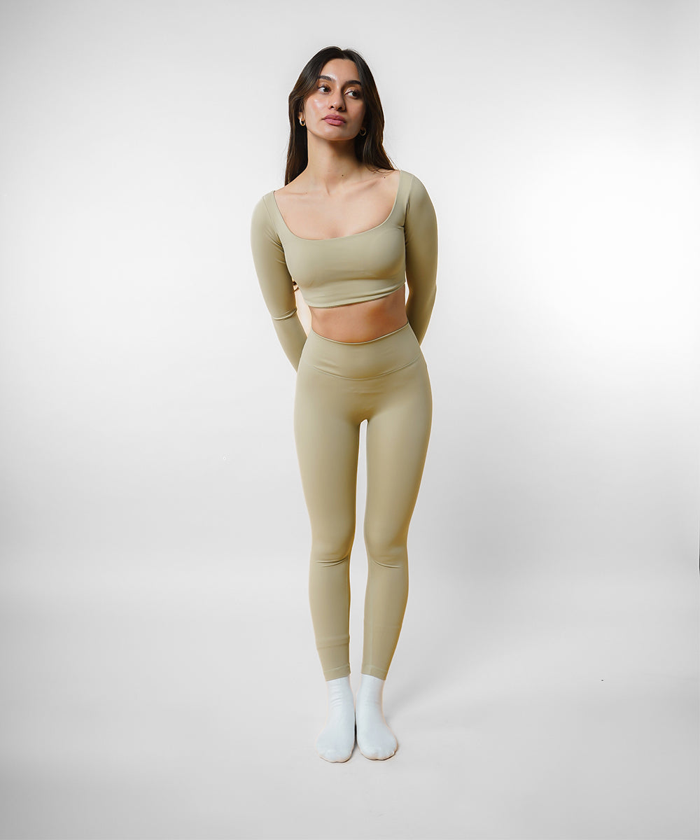 Tights - Matcha Cream