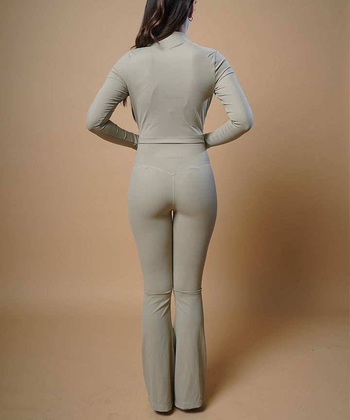 Flare Pant - Matcha Cream